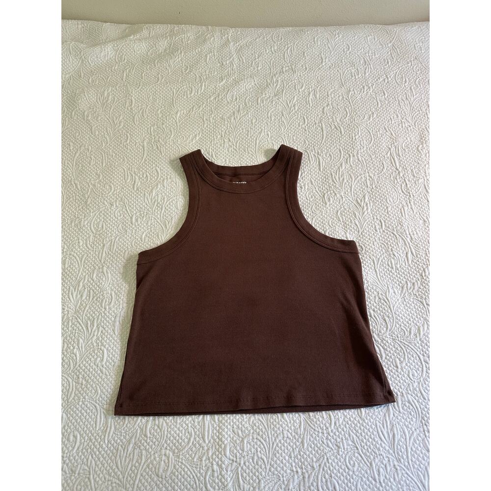 Old Navy Dark Brown snug crop tank top size XL